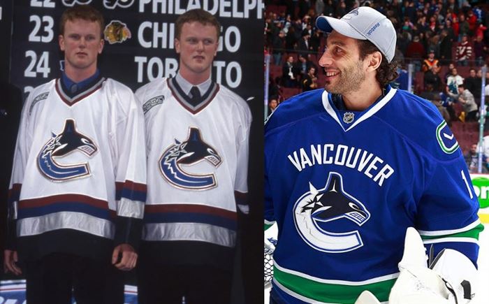 Vancouver Canucks Henrik Sedin Vintage Hockey Jersey Large