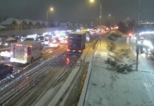 A view of Highway 91A in Richmond around 12 a.m., Nov. 30, 2022.