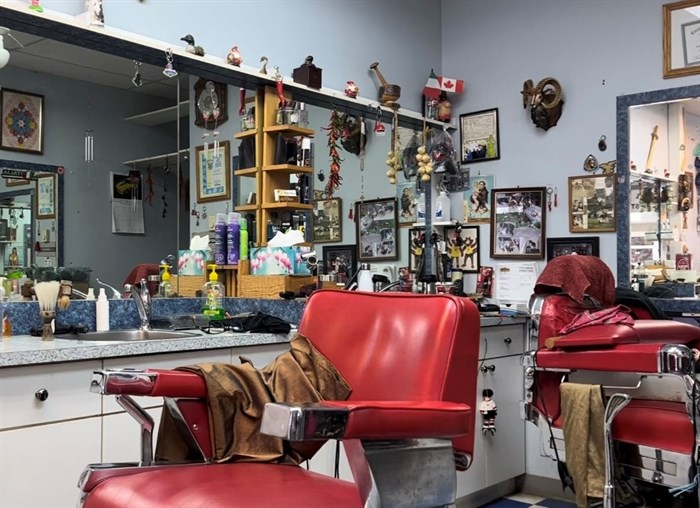 Gino's Barber and Hairstyling at 33-1800 Tranquille in Kamloops. 
