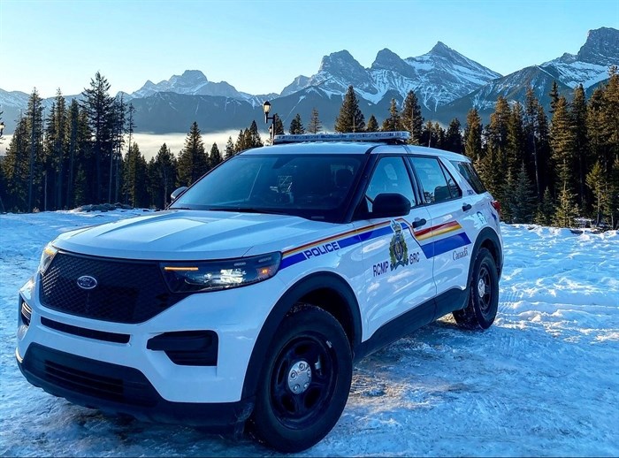 A hybrid police vehicle from the Canmore RCMP detachment is pictured in this submitted photo. The vehicle is the same model Penticton RCMP added to its fleet. 