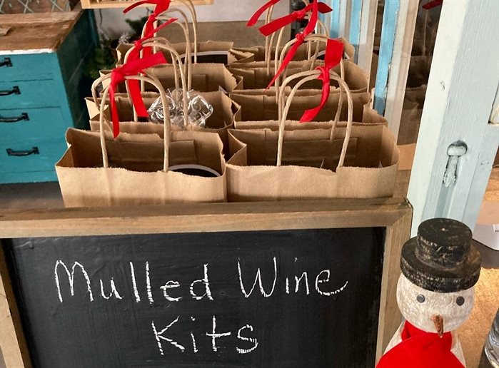 Mulled wine kits at Marionette Winery in Salmon Arm.