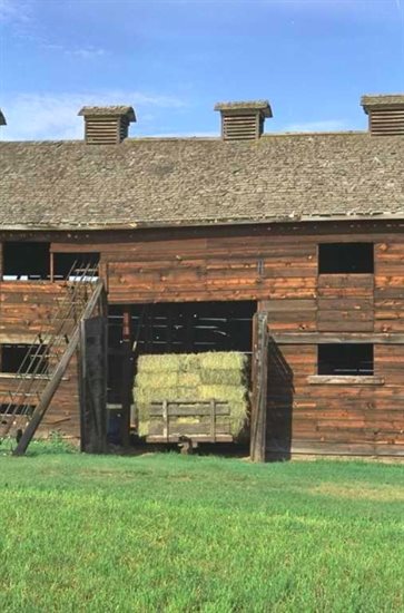 The McEachern tobacco barn was built big enough to drive tractors through.