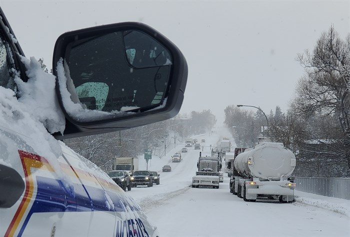Highway 97 at Hospital Hill was closed to southbound traffic due to a multiple-vehicle blockage earlier this afternoon.