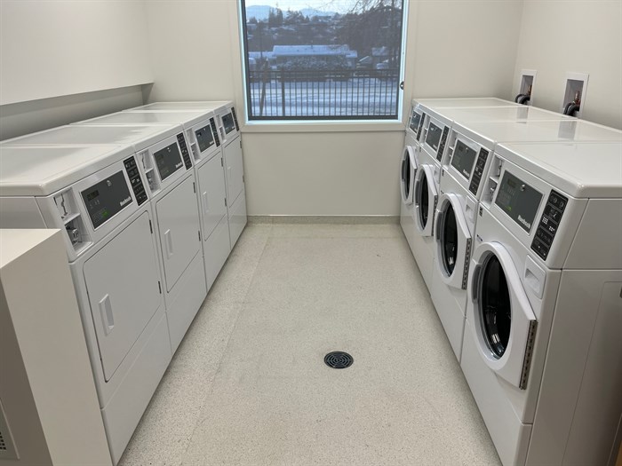 Residents have free laundry available.