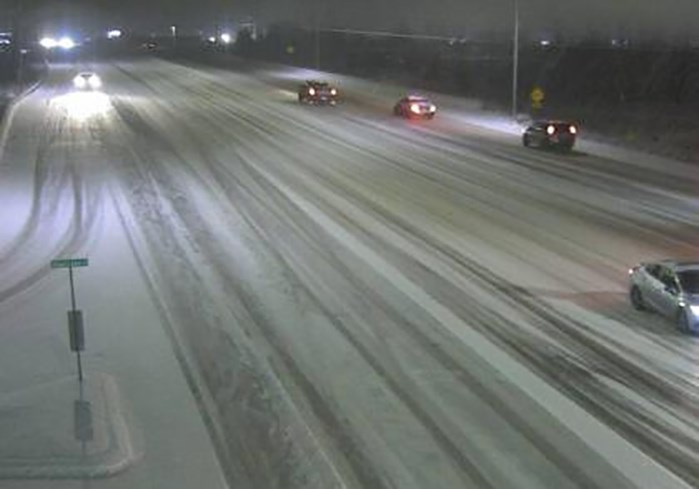 Highway 5 at Halston Ave in Kamloops around 6:45 a.m.
