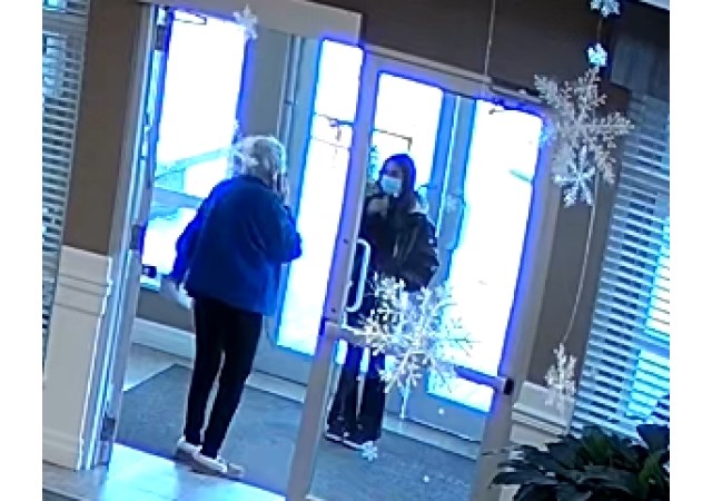 Surveillance footage shows the suspect meeting a target in Kamloops, according to RCMP.