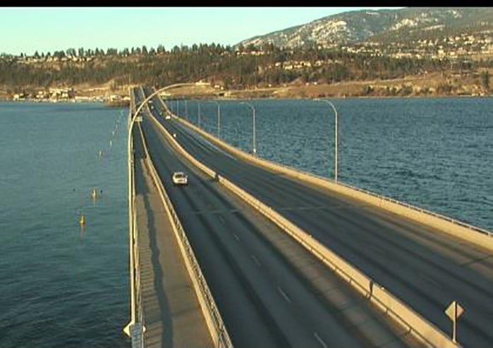 The W.R. Bennett Bridge at 8:30 a.m.