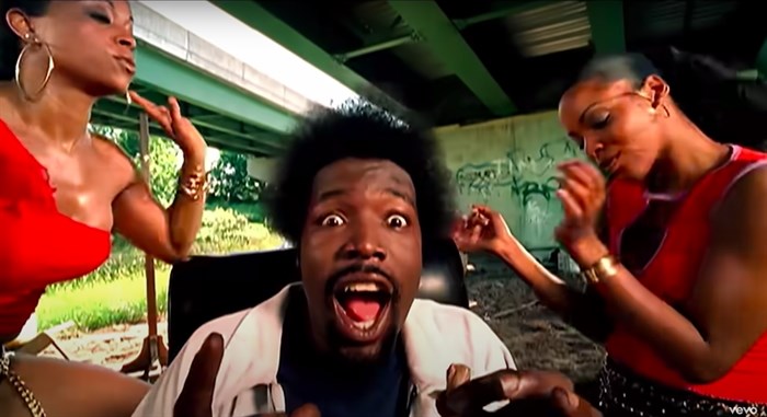 Afroman as seen in his music video, Because I Got High.