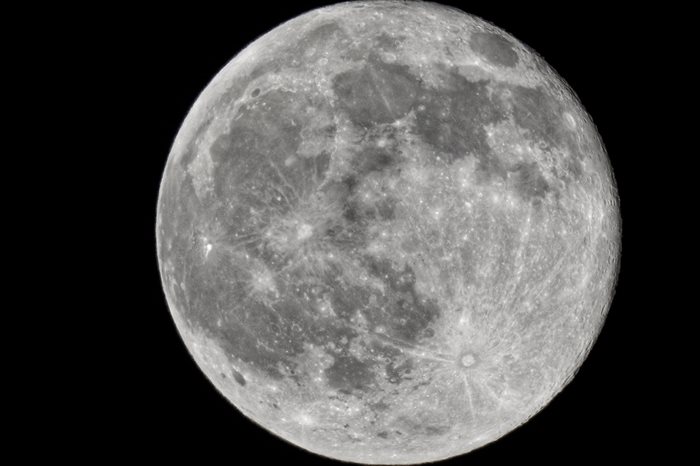 Full March moon over Kamloops. 