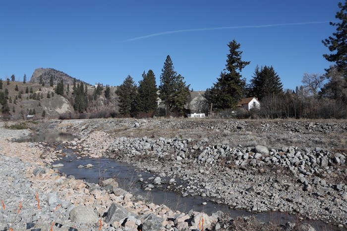 The nlux?lux??cwix (Trout Creek) restoration site in the District of Summerland in syilx homelands on March 22, 2023. 