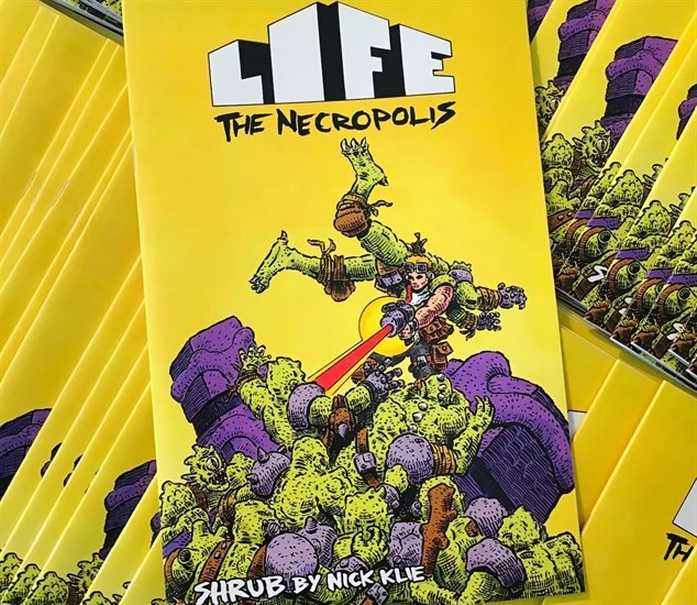 Life The Necropolis, comic book by Kamloops artist Nick Klie. 