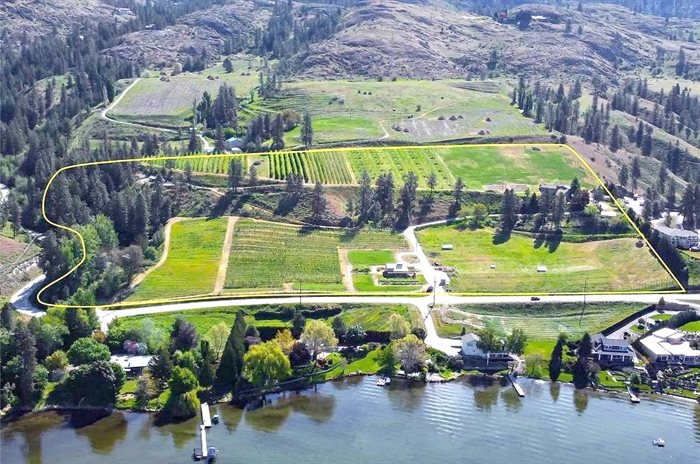 An earlier aerial view of the property that will be the new home to Uppercase Winery.