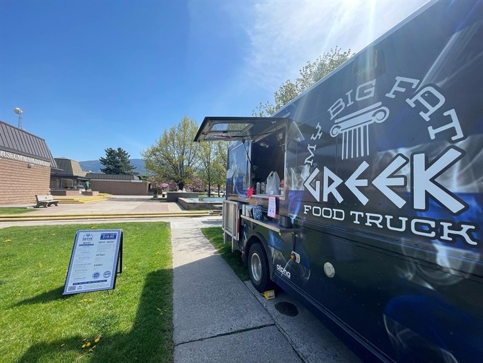 My Big Fat Greek food truck at the Museum & Archives of Vernon. 