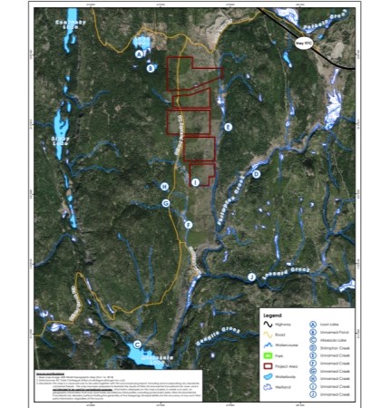 The solar energy project would is proposed to cover 335 hectares of Crown land near Loon Lake and Highway 97C.