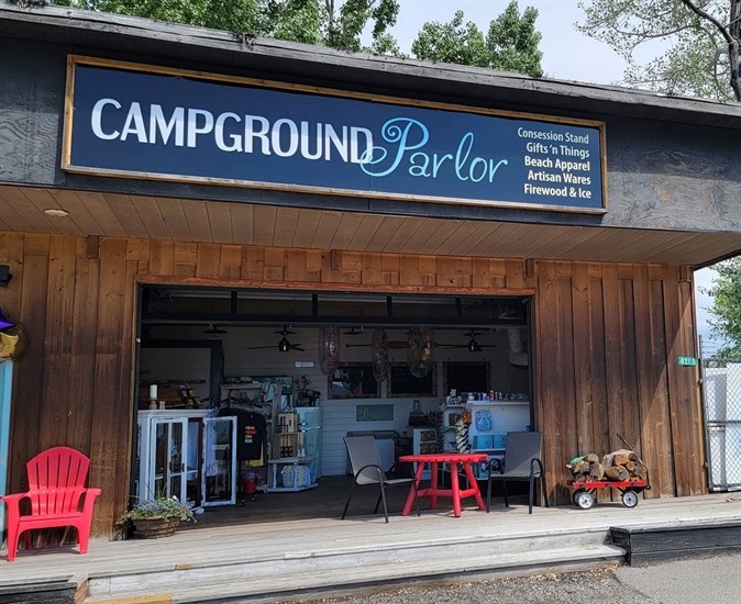 Campground Parlor at 4145 Skaha Lake Road, Penticton. 