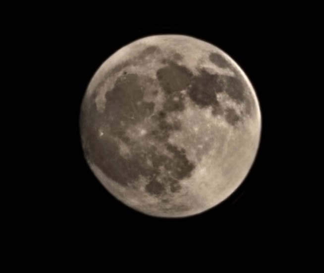 June's Strawberry Moon was viewed through clear skies over Penticton. 