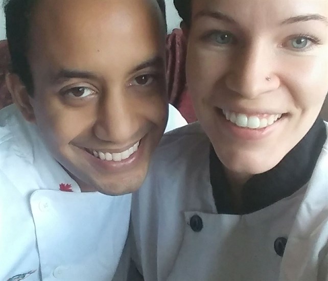 Vernon couple Tristan Shah (left) and Alana Llyod are pastry chefs and owners of A Sweet Romance bakery. 