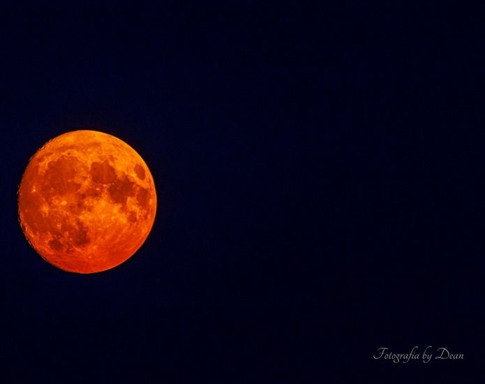 FUll moon over West Kelowna. 