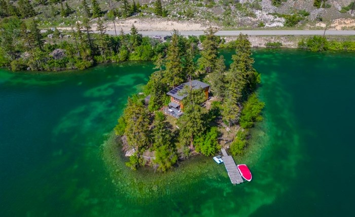 Loon Island on Pavilon Lake is for sale for just under $600,0000.