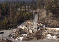 The Lake Okanagan Resort website says 90% of the resort was destroyed by last summer&#39;s wildfire.