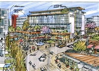 Sketches of what part of the &quot;Innovation District&quot; could look like.