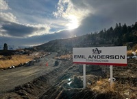 Some of the work underway on the Goats Peak subdivision in West Kelowna