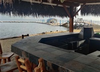 The Tiki bar at Lake Okanagan Resort.