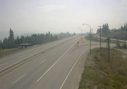 Highway 1 between Chase and Sorrento is open to the public again. Pictured is a view of Highway 1 at Highland Drive east of Sorrento at the Blind Bay turn off looking southeast.
