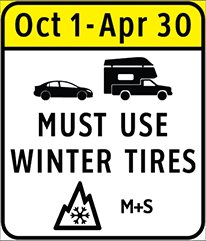 Winter tire or chains rules