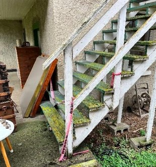This stairway at the Greenhow Museum needs to be replaced.
