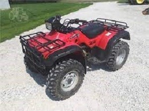 The stolen ATV; a red 1999 Honda Foreman.