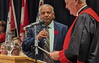 FILE PHOTO - Bill Sarai is sworn in as a Kamloops city councillor for his second term on Nov. 1, 2022.