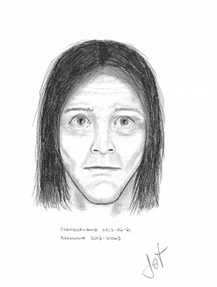 RCMP released this sketch of a man they believe may have information about the murder of Theresa Ashley Neville.