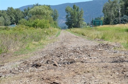 This is all that remains on either side of Lansdowne Road after crews removed the tracks in this picture taken on Thursday, July 31, 2014.