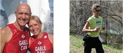 Kelowna runners say they're ok. First picture: Pat and Corrine Gable. Second picture: Liz Borrett.