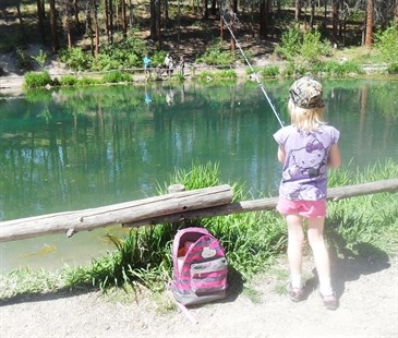 Children spent the day fishing over the weekend as the Go Fish program opened for its 7th consecutive year in Kelowna.
