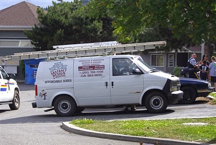 The van alleged to have run over a West Kelowna boy Monday, June 22, 2015.