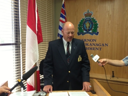 rcmp gresham jim staff supt recognizes vernon greeks case investigation integral chief historic said support