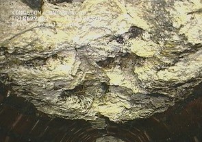 In this undated image released by Thames Water company, showing part of a 15-ton lump of fat and other debris coagulated inside a main London city sewer, which they have spent many days clearing from the drain, it is announced Tuesday Aug, 6, 2013. Utility company Thames Water says it has cleared what it calls the biggest 