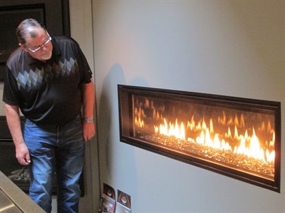 Linear fireplaces are one of the most popular in homes.