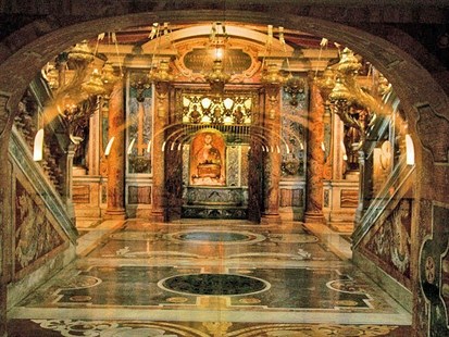 Saint Peter's tomb is a site under St. Peter's Basilica at the Vatican.