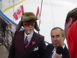 Don Cherry (left) with Ron MacLean at the 2002 Winter Olympics in Salt Lake City, Utah. Cherry has made his case to Rogers to let Coach's Corner to remain unchanged now that they have editorial control over the broadcast.