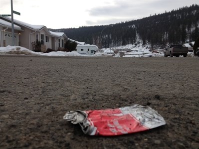 One crushed beer can was all that remained on the 1700 block of Lodgepole Drive after a party that got out of hand over the long weekend.