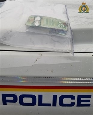 Cash obtained by the Kelowna RCMP.