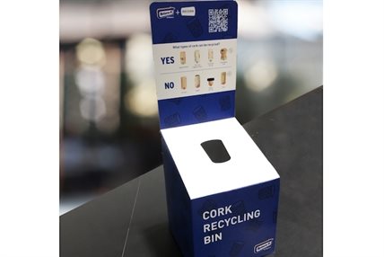 A Return-It cork recycling bin is pictured in this submitted photo.