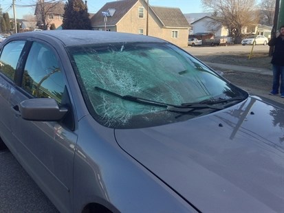 The injuries sustained by the three girls are believed to be “non-life threatening” despite the windshield of the car being smashed by the impact.