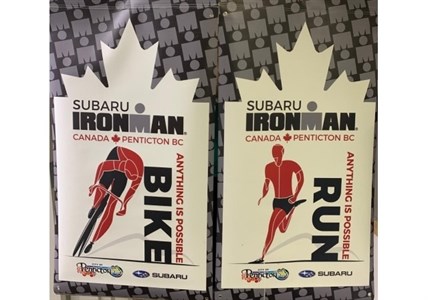 The City of Penticton is giving away 2022 Ironman Canada street banners on a first-come, first-serve basis.