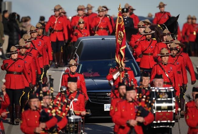 A Sea Of Red Serge As Thousands Of Officers Honour Bc Mountie Const Shaelyn Yang Infonews