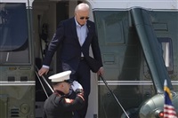 President Joe Biden arrives at Delaware Air National Guard Base, Tuesday, April 30, 2024, in Wilmington, Del.